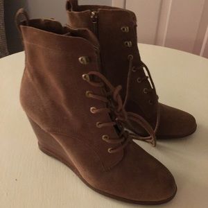 BCBG wedge ankle boots